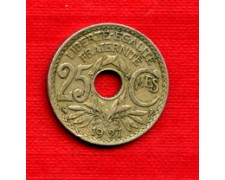 1927 - LOTTO/M21741 - FRANCIA - 25 CENTESIMI MONOGRAMMA