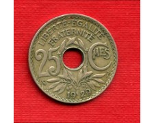 1929 - LOTTO/M21742 - FRANCIA - 25 CENTESIMI MONOGRAMMA