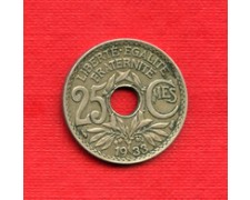 1933 - LOTTO/M21750 - FRANCIA - 25 CENTESIMI MONOGRAMMA