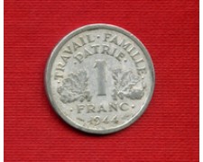 1944 - LOTTO/M21774 - FRANCIA - 1 FRANCO DOPPIA ASCIA