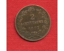 1897 - LOTTO/M22532 - REGNO - 2 CENTESIMI UMBERTO I°