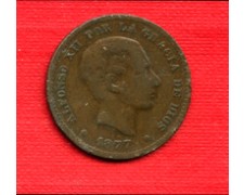 1877 - LOTTO/M23064 - SPAGNA - 5 CENTIMOS  ALFONSO XII°