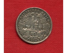 1918A - LOTTO/M23214 - GERMANIA - 1/2 MARCO ARGENTO ZECCA A