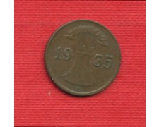 1935D - LOTTO/M23243 - GERMANIA -  1 REICHSPENNIG