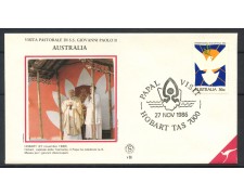 1986 - AUSTRALIA - HOBART - VISITA DI PAPA GIOVANNI PAOLO II° - BUSTA - LOTTO/31128