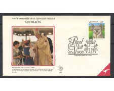1986 - AUSTRALIA - MELBOURNE - VISITA DI PAPA GIOVANNI PAOLO II° - BUSTA - LOTTO/31129