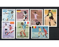 1986 - NICARAGUA - MONDIALI DI CALCIO MESSICO 7v. - POSTA AEREA - NUOVI - LOTTO/19757A