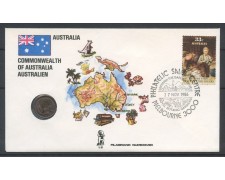1986 - AUSTRALIA - MELBOURNE - VISITA DI PAPA GIOVANNI PAOLO II° - BUSTA - LOTTO/31123