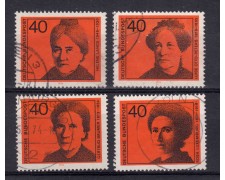 1974 - GERMANIA FEDERALE - DONNE CELEBRI 4v. - USATI - LOTTO/31507U 1974 - GERMANIA FEDERALE - DONNE CELEBRI 4v. - USATI - LOTTO/31507U