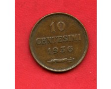 1936 - SAN MARINO - LOTTO/M47892 - 10 CENTESIMI BRONZO 1936 - SAN MARINO - LOTTO/M47892 - 10 CENTESIMI BRONZO