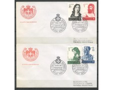 1967 - SOVRANO MILITARE DI MALTA - S. GIOVANNI BATTISTA 4v. SU 2 BUSTE FDC - LOTTO/30391 1967 - SOVRANO MILITARE DI MALTA - S. GIOVANNI BATTISTA 4v. SU 2 BUSTE FDC - LOTTO/30391
