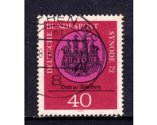 1972 - GERMANIA FEDERALE - SINODO CATTEDRALE DI WURZBURG - USATO - LOTTO/31525U