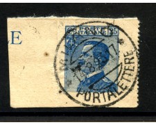 1923 - REGNO - LOTTO/41735 - 25 CENTESIMI AZZURRO USATO - VARIETA' 1923 - REGNO - LOTTO/41735 - 25 CENTESIMI AZZURRO USATO - VARIETA'