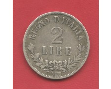 1863 - REGNO - 2 LIRE ARGENTO VITTORIO EMANUELE II°  - LOTTO/M34626