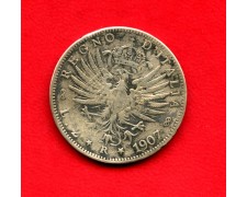 1907 - REGNO - 2 LIRE ARGENTO VITTORIO EMANUELE III° - LOTTO/M34631