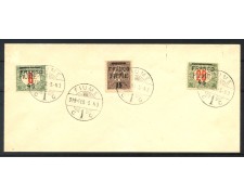 1919 - FIUME - LOTTO/39758 - SEGNATASSE 3v. SU BUSTA