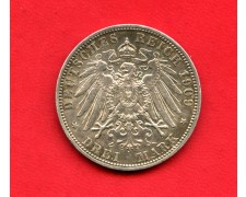 1909 - GERMANIA PRUSSIA - 3 MARCHI ARGENTO WILHELM II° - LOTTO/M34634