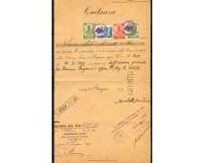 1919 - FIUME - LOTTO/39763 -  QUIETANZA DI PAGAMENTO CON FRANCOBOLLI POSTALI