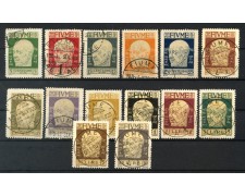 1920 - FIUME - LOTTO/39768 - EFFIGIE DI D'ANNUNZIO 14v . - USATI