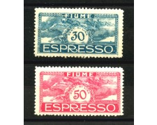 1920 - FIUME - LOTTO/39769 - ESPRESSI 2v . - NUOVI