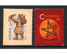 2016 - SLOVENIA - NUOVO ANNO  2v. - NUOVI ADESIVI - LOTTO/34654
