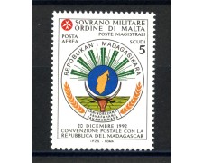 1994 - SOVRANO MILITARE DI MALTA - LOTTO/39297 - POSTA AEREA MADAGASCAR - NUOVO