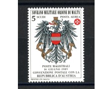 1989 - SOVRANO MILITARE DI MALTA - LOTTO/39301 - POSTA AEREA AUSTRIA - NUOVO