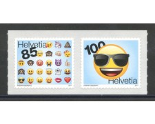 2017 - SVIZZERA - LOTTO /39710 - EMOJI 2v.  - NUOVI ADESIVI