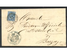 1878 - REGNO - LOTTO/40297 - 10 cent. AZZURRO SU BUSTA DA INVERIGO A BARZAGO 1878 - REGNO - LOTTO/40297 - 10 cent. AZZURRO SU BUSTA DA INVERIGO A BARZAGO