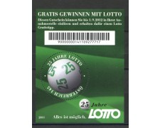 2011 - AUSTRIA - GIOCO DEL LOTTO - FOGLIETTO - NUOVO - LOTTO/33358