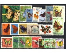 TEMATICA FARFALLE - LOTTO/47438 - INSIEME DI 22 FRANCOBOLLI MONDO DIFFERENTI TEMATICA FARFALLE - LOTTO/47438 - INSIEME DI 22 FRANCOBOLLI MONDO DIFFERENTI