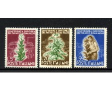 1950 - REPUBBLICA - LOTTO/42033 - CONFERENZA TABACCO 3v. - LINGUELLATI