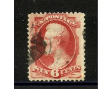 1870 - STATI UNITI - LOTTO/40837 - 6 CENT. CARMINIO A.LINCOLN - USATO 1870 - STATI UNITI - LOTTO/40837 - 6 CENT. CARMINIO A.LINCOLN - USATO
