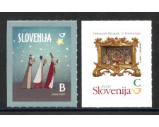 2014 - SLOVENIA - NATALE 2v. - NUOVI ADESIVI - LOTTO/34589
