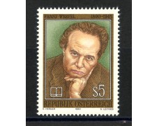 1990 - AUSTRIA - FRANZ WERFEL - NUOVO - LOTTO/39609