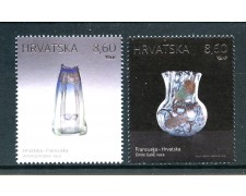 2018 - CROAZIA -  ARTE DEL VETRO  2v. - NUOVI - LOTTO/33328