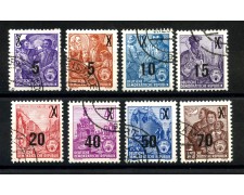 1954 - GERMANIA DDR - NUOVO PIANO QUINQUENNALE SOVRASTAMPATI 8v. - USATI - LOTTO/36101 1954 - GERMANIA DDR - NUOVO PIANO QUINQUENNALE SOVRASTAMPATI 8v. - USATI - LOTTO/36101