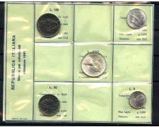 1967 - REPUBBLICA - SERIE COMPLETA DI 5 MONETE - LOTTO/M36196