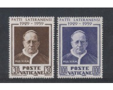 1959 - LOTTO/5862 - VATICANO - PATTI LATERANENSI 2v. 1959 - LOTTO/5862 - VATICANO - PATTI LATERANENSI 2v.
