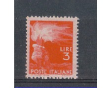1945 - LOTTO/5994 - REPUBBLICA - 3 LIRE DEMOCRATICA