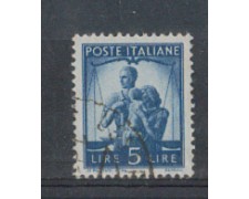 1945 - LOTTO/5996U - REPUBBLICA - 5 LIRE DEMOCRATICA USATO