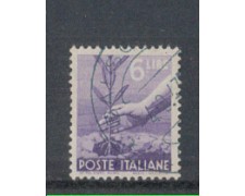 1945 - LOTTO/5997U - REPUBBLICA - 6 LIRE DEMOCRATICA USATO