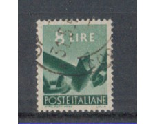 1945 - LOTTO/5998U - REPUBBLICA - 8 LIRE DEMOCRATICA USATO
