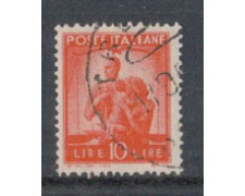 1945 - LOTTO/6000U - REPUBBLICA - 10 LIRE ARANCIO DEMOCRATICA US