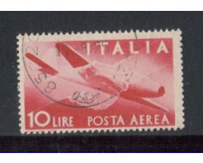 1945 - LOTTO/6012U - RAPUBBLICA - POSTA AEREA 10 LIRE USATO