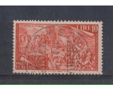 1948 - LOTTO/6058U - REPUBBLICA - 10 LIRE RISORGIMENTO USATO