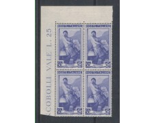 1950 - LOTTO/6115Q - REPUBBLICA - 50c. ITALIA AL LAVORO QUARTINA