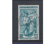 1950 - LOTTO/6121U - REPUBBLICA - 12 LIRE ITALIA AL LAVORO USATO