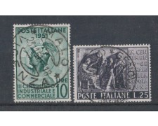 1951 - LOTTO/6159U - REPUBBLICA - CENSIMENTO INDUSTRIALE 2v.