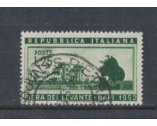 1952 - LOTTO/6185U - REPUBBLICA - FIERA DEL LEVANTE USATO 1952 - LOTTO/6185U - REPUBBLICA - FIERA DEL LEVANTE USATO